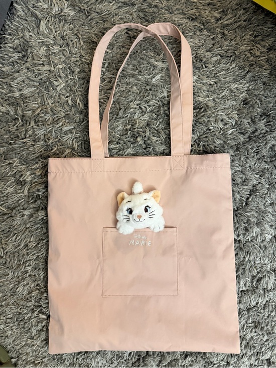 Disney Handbags - Disney Pink Marie Plush Pocket Tote Bag